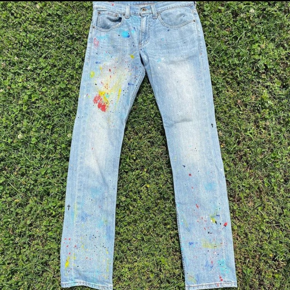 “Mental Outburst” custom made jeans!
